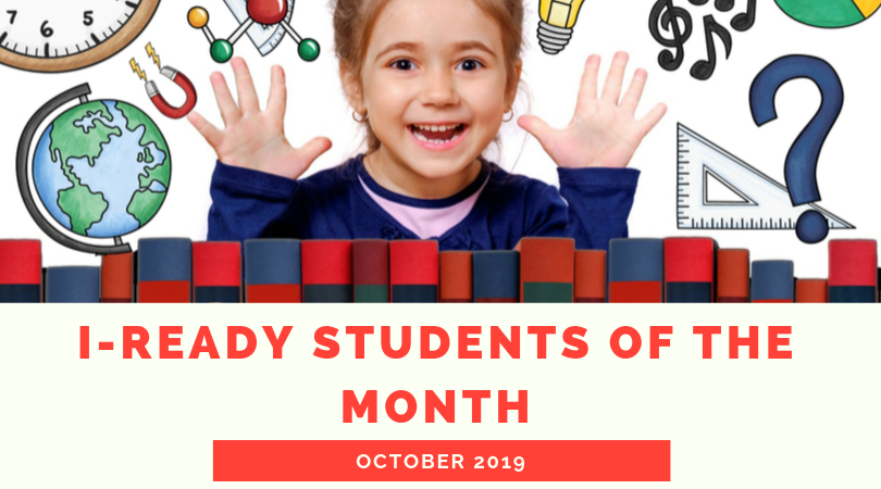 October i-Ready Students of the Month
